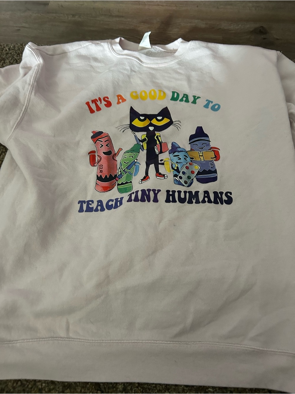 Pete the Cat teacher sweatshirt